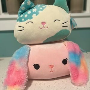 Squishmallows Bop the Bunny 12” and Kesla the cat 12” bundle